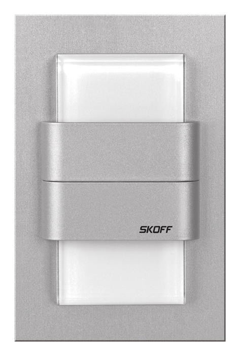 LED nástěnné svítidlo Skoff Duo Tango hliník teplá bílá
