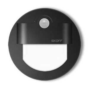 LED nástěnné svítidlo Skoff Rueda černá studená 230V MM-RUE-D-W s čidlem pohybu