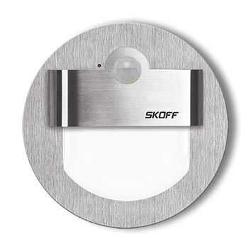 LED nástěnné svítidlo Skoff Rueda nerez studená 230V MM-RUE-K-W s čidlem pohybu