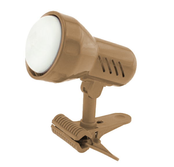 Lampička s klipem Temar E14 malá zlatý mat