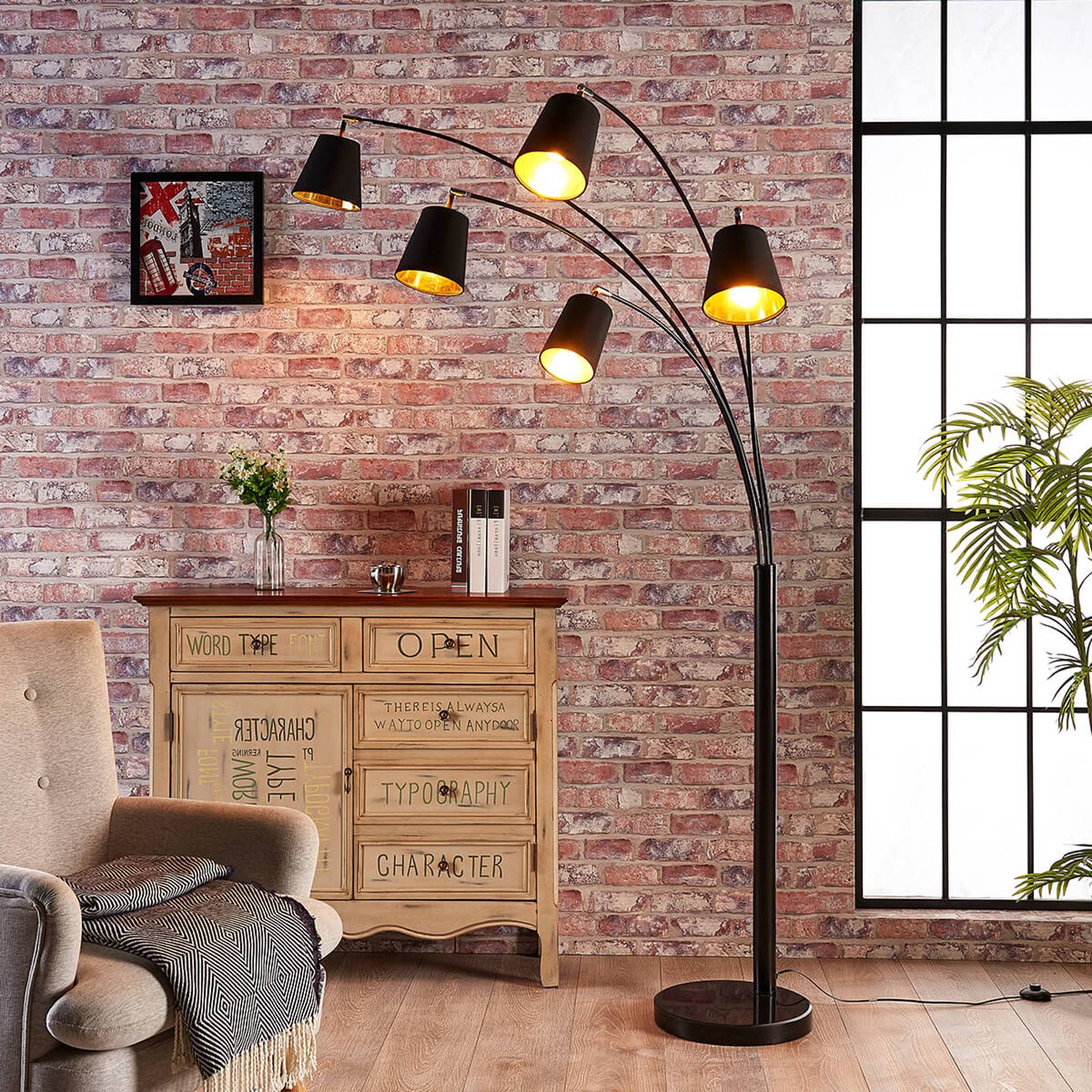 Lindby 9621226 Obloukové lampy