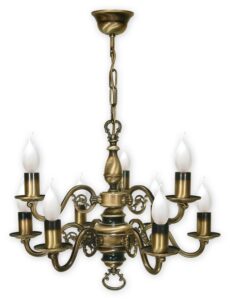 Lustr Lemir 387/W9 Svícen patina