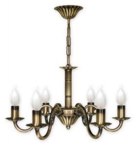 Lustr na řetězu Lemir O1006/W6 PRIMA patina