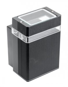 Nástěnné svítidlo GTV Nessa LD-NESSAGU10J-20 IP54 50W černá