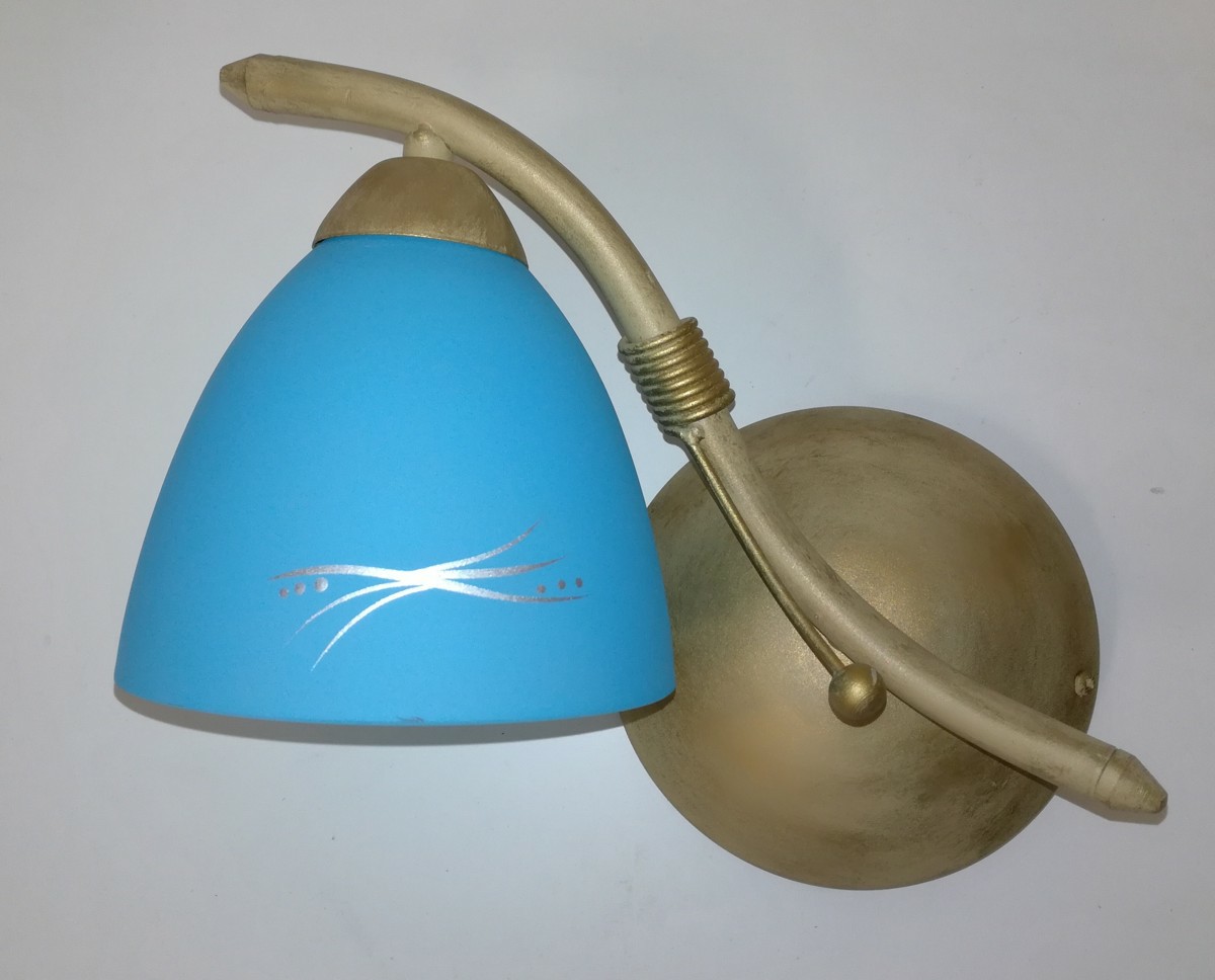 Nástěnné svítidlo Sigma 04606 POLO zlatá/modrá