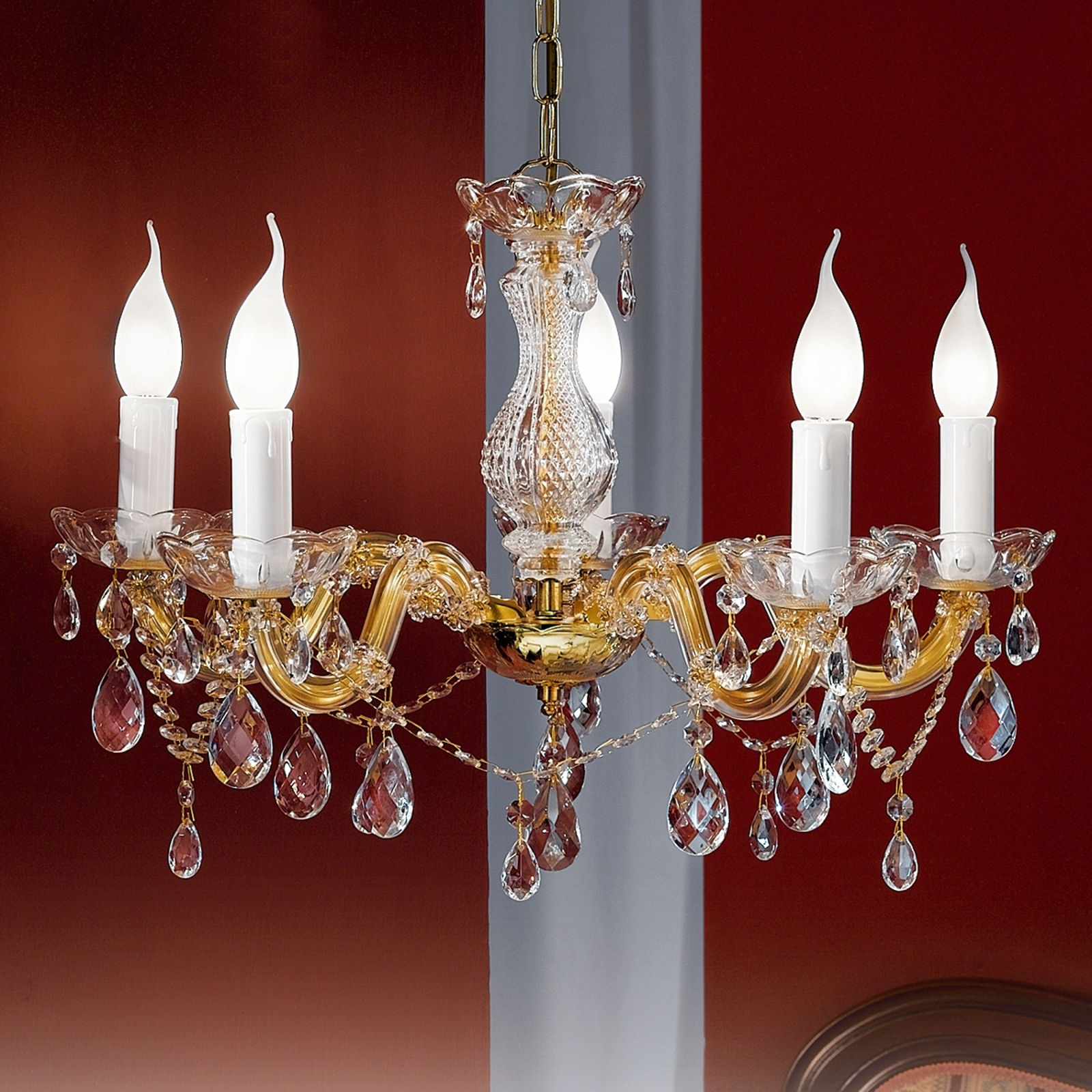 Orion LU 2243/5 gold Lustry