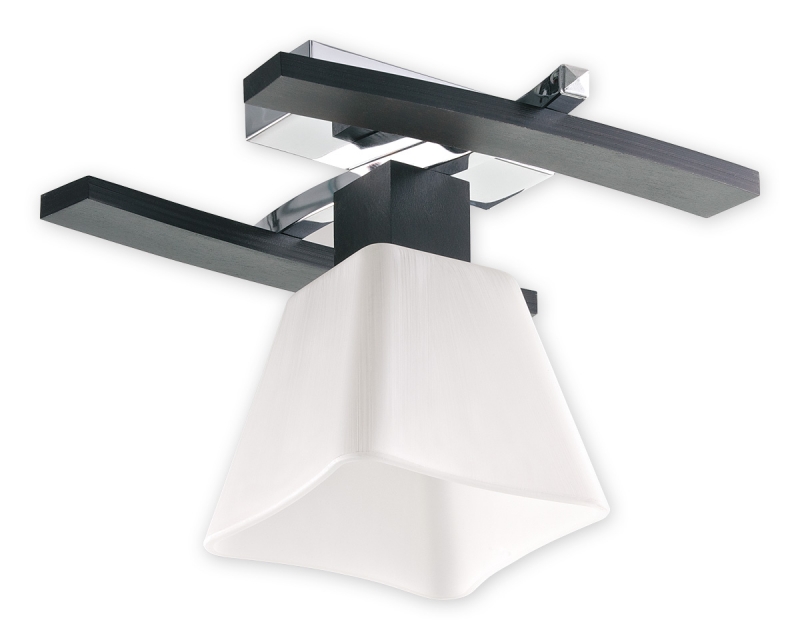 Přisazené stropní svítidlo Lemir O1471 DRENO WG wenge+chrom