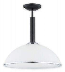 Přisazené svítidlo Lemir O2921 W1 CZA + CH Lava1 černá matná + chrom