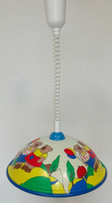 Stahovací dětský lustr 1205 MEDVĚD