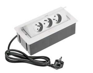 Výsuvná zásuvka GTV AE-PBSC3GU-10 bílá