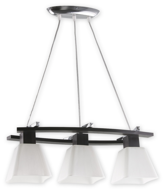 Závěsné svítidlo Lemir O1473 DRENO WG wenge+chrom