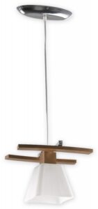 Závěsné svítidlo Lemir O1477 DRENO DB dub+chrom