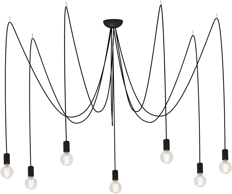 Závěsné svítidlo Nowodvorski SPIDER black VII 6785