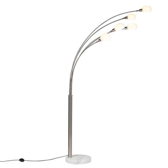 Designová stojací lampa z oceli