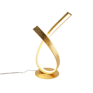 Designová stolní lampa zlatá 38