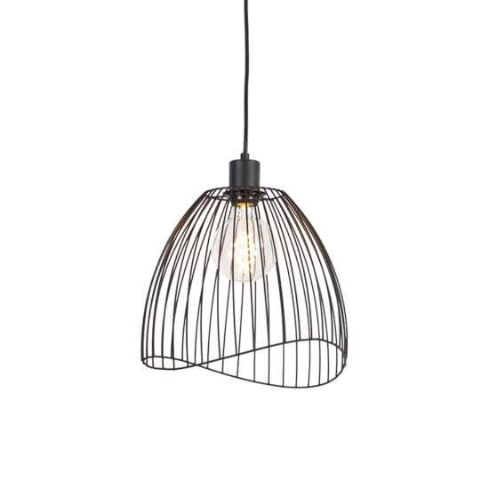 Designová závěsná lampa černá 29 cm - Pua
