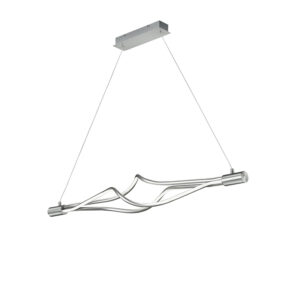 Designová závěsná lampa z oceli včetně LED s dotykovým stmívačem - Loup