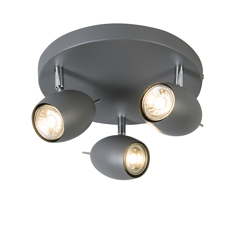 Designové antracitové kulaté - vejce 3