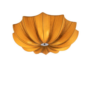 Designové stropní svítidlo zlaté hedvábí 52 cm - Plu
