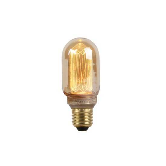 E27 LED vláknová kuličková lampa s jantarovým sklem 2