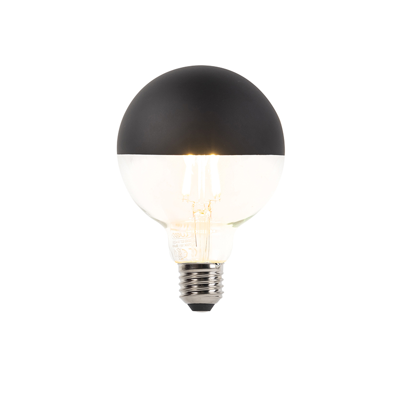 E27 stmívatelné LED žárovky s reflektorem G95 černé 400lm 2700K