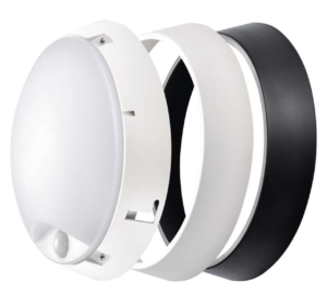 EMOS Bílé/černé LED stropní/nástěnné svítidlo s pohybovým čidlem 14W IP54 Barva světla: Denní bílá ZM3231