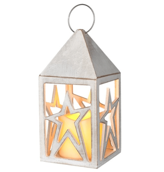 EMOS Dřevěná LED lucerna se svíčkou 1V232