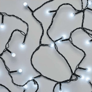 EMOS LED vánoční řetěz - kuličky 10m vnitřní studená bílá D5GC03