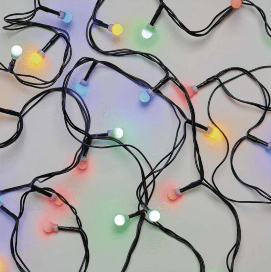 EMOS LED vánoční řetěz - kuličky 30m vnitřní i venkovní multicolour