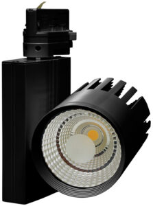 Ecolite Černý lištový LED reflektor 20W 3F TR-TL-20W/CR