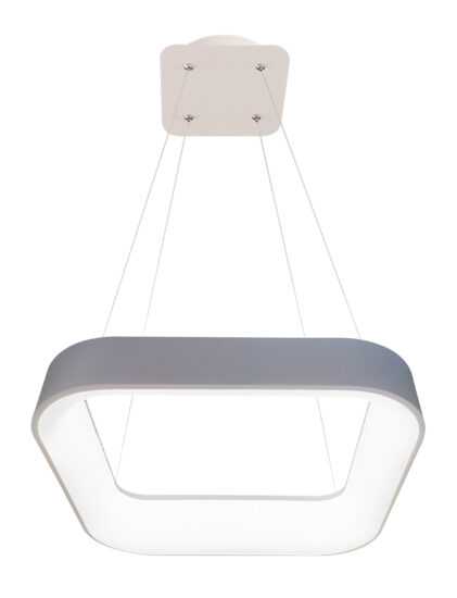 Ecolite Šedé LED závěsné svítidlo hranaté 40W