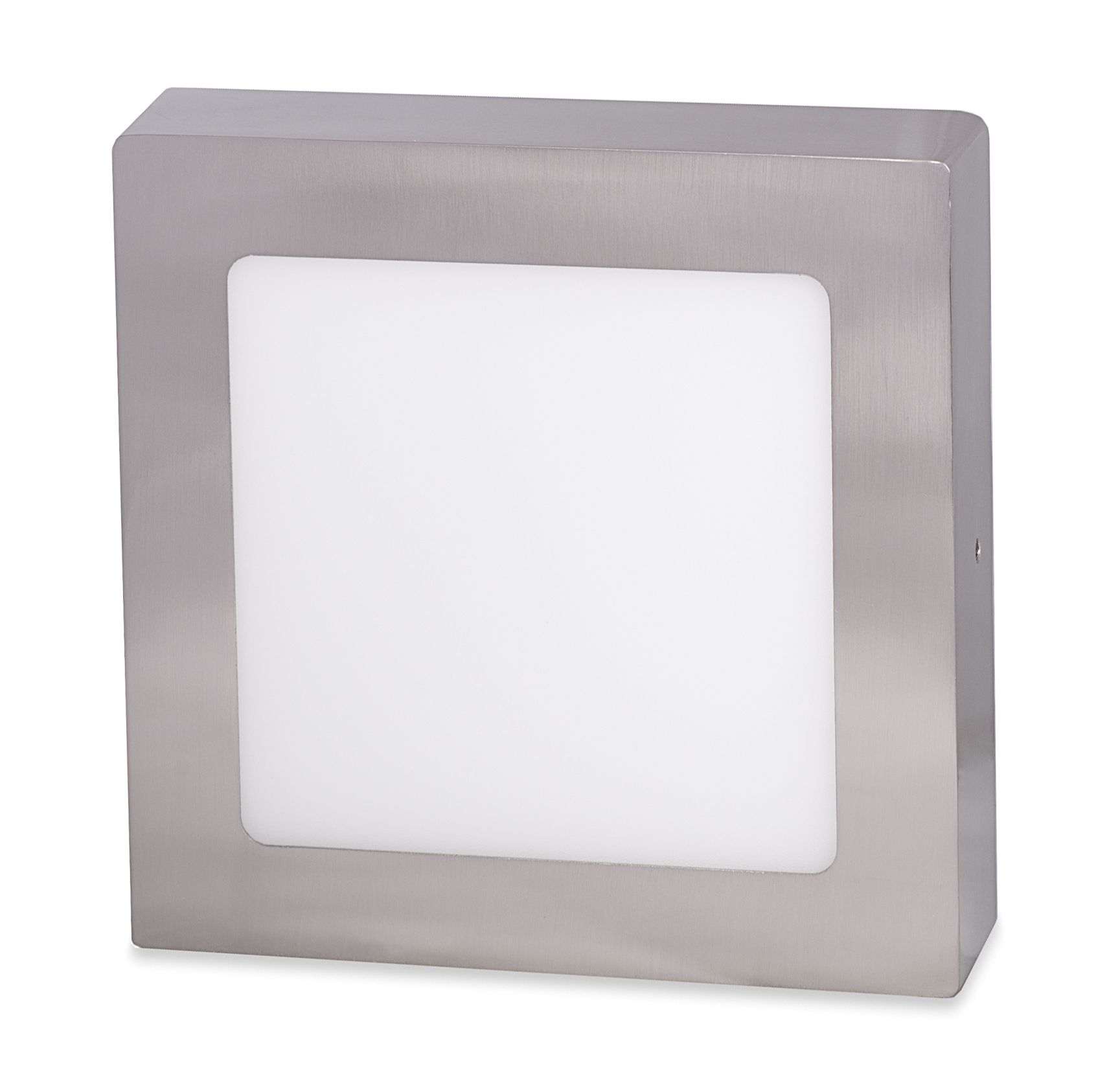 Ecolite Stříbrný přisazený LED panel hranatý 300 x 300mm 25W Barva světla: Denní bílá LED-CSQ-25W/41/CHR