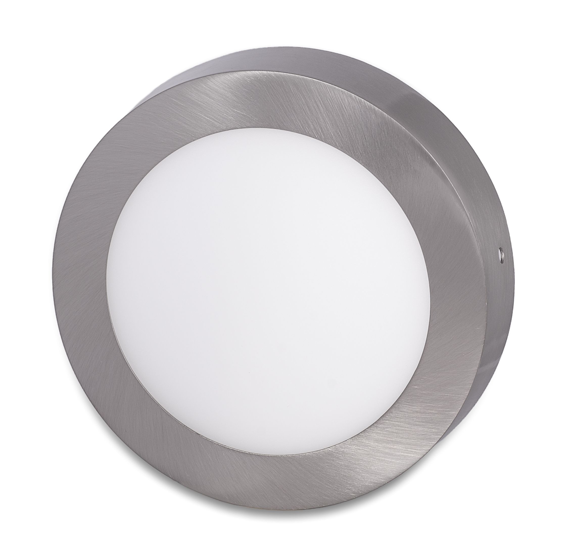 Ecolite Stříbrný přisazený LED panel kulatý 175mm 12W Barva světla: Teplá bílá LED-CSL-12W/27/CHR