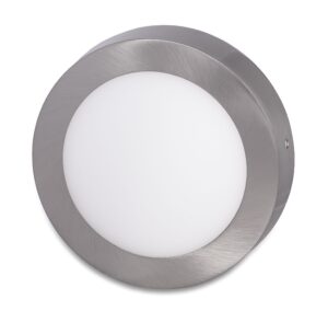 Ecolite Stříbrný přisazený LED panel kulatý 300mm 25W Barva světla: Denní bílá LED-CSL-25W/41/CHR