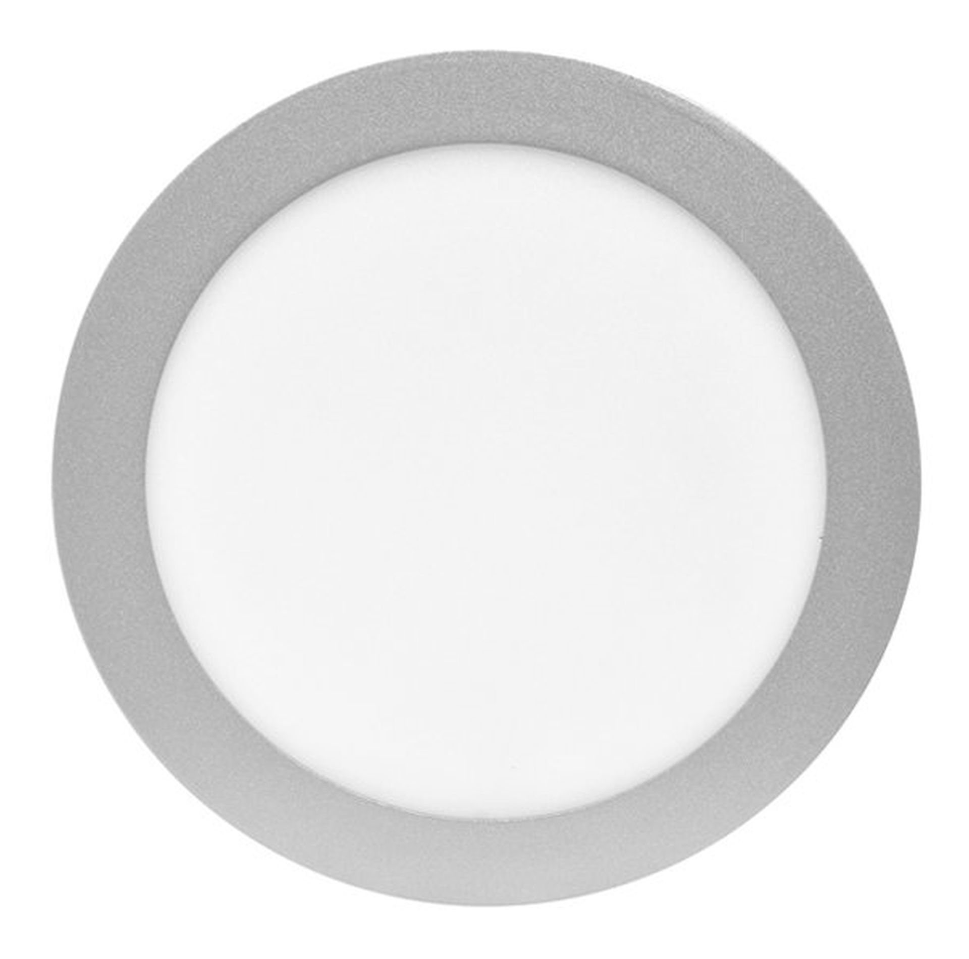Ecolite Stříbrný vestavný LED panel kulatý 225mm 18W - POSLEDNÍ KUSY