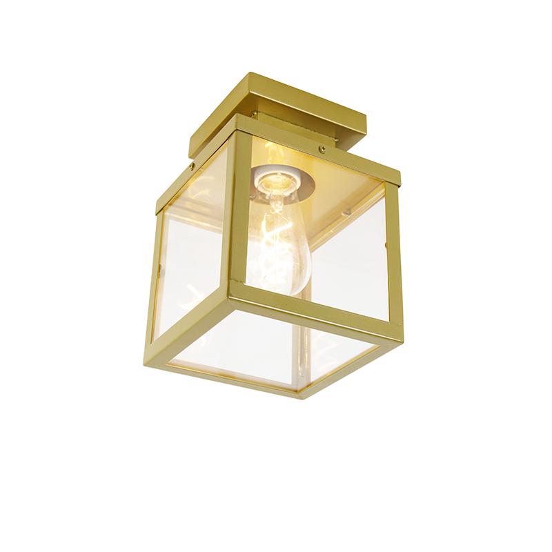 Industriële buitenplafondlamp goud 1-lichts - Rotterdam