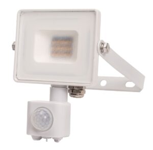 LED Solution Bílý LED reflektor 10W s pohybovým čidlem Premium Barva světla: Teplá bílá 433