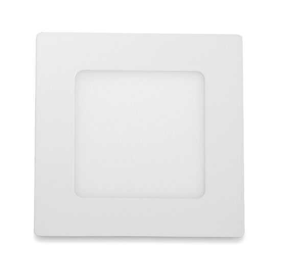 LED Solution Bílý vestavný LED panel hranatý 120 x 120mm 6W Barva světla: Teplá bílá 191071