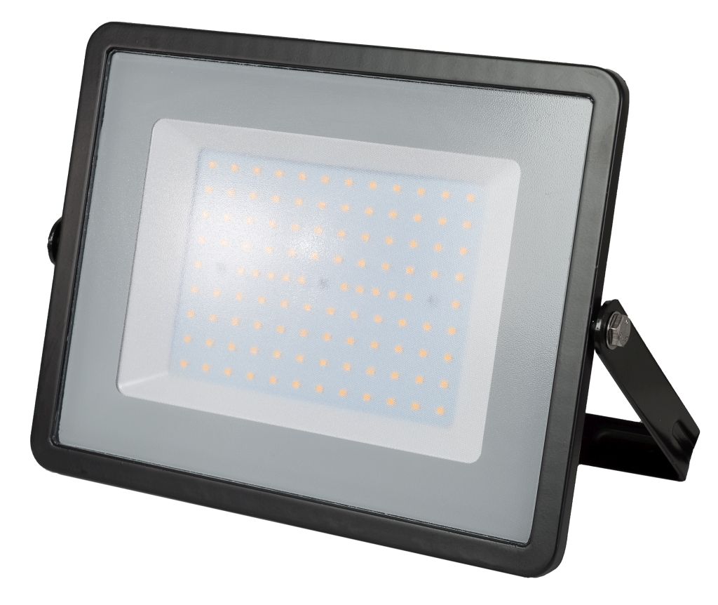 LED Solution Černý LED reflektor 100W Premium Barva světla: Studená bílá