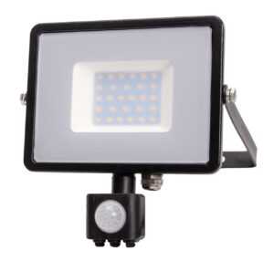 LED Solution Černý LED reflektor 50W s pohybovým čidlem Premium Barva světla: Denní bílá 470
