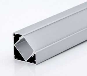 LED Solution Rohový profil pro LED pásky R2 délky a typy profilů: Profil + Násuvný opálový kryt 2m