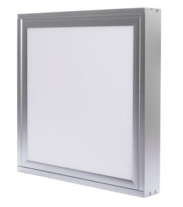 LED Solution Stř&iacute;brn&yacute; přisazen&yacute; LED panel s r&aacute;mečkem 300 x 300mm 18W Premium Barva světla: Studen&aacute; b&iacute;l&aacute;