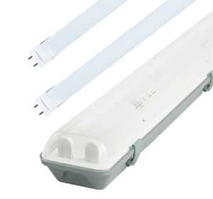 LED Solution Zářivkové těleso 120cm + 2x LED trubice 18W Premium Barva světla: Denní bílá TL3902A-2X36/B1_ZAR120CM18W-DB