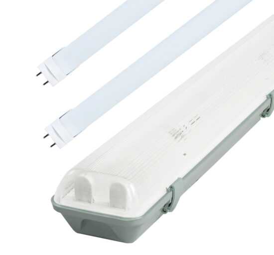 LED Solution Zářivkové těleso 120cm + 2x LED trubice 18W Premium Barva světla: Teplá bílá TL3902A-2X36/B1_ZAR120CM18W-TB