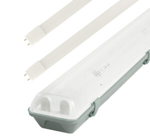 LED Solution Zářivkové těleso 60cm + 2x LED trubice 9W Economy+ Barva světla: Teplá bílá GXWP209-SET-TB
