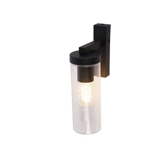 Moderní nástěnná lampa černá IP44 - Jara