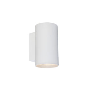 Moderní nástěnná lampa kulatá bílá - Sandy