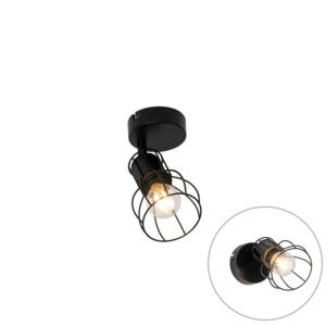 Moderní nástěnná lampa z černé oceli nastavitelná - Botu