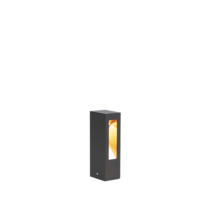 Moderní stojící venkovní lampa černá 25cm vč. LED - Intorus