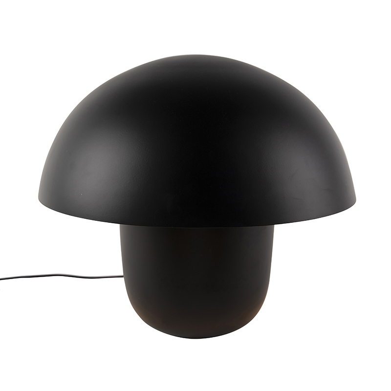 Moderní stolní lampa černá se zlatým vnitřkem 50cm - Canta
